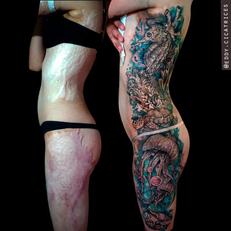 Cicatriz Quirúrgica Tatuaje